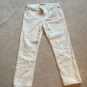 Joe’s Jeans Cream Slim Fit. Size 30 W but fits more like a 28. Good condition.